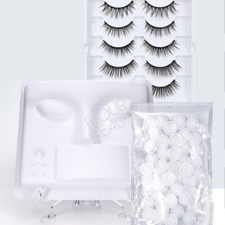 Training head 3 in 1 practice lash tray EM28