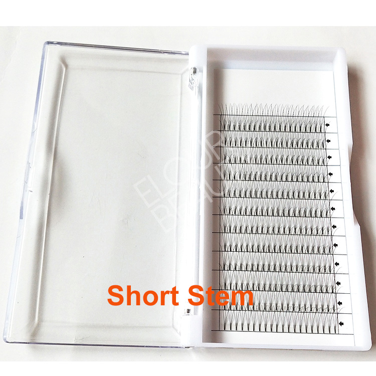 Short stem premade fans 3D best eyelash extensions EL142