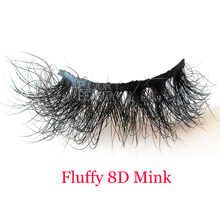 2020 newest fluffy 8D mink wholesale eyelash vendors customized EY49