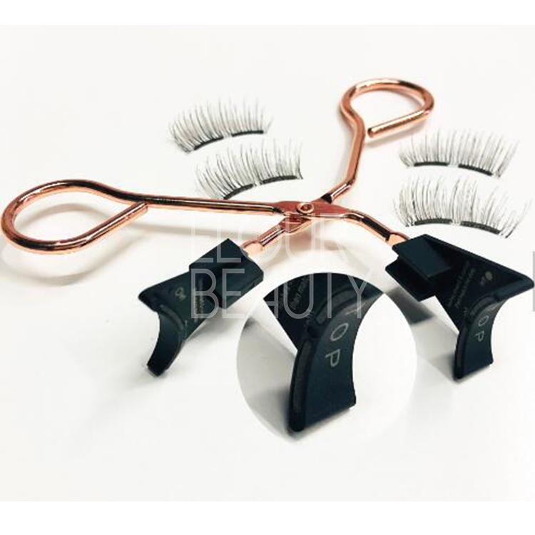 Custom Glue Free 8D Quantum Magnetic Eyelash with Curler Set Reusable EY62